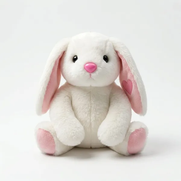 White_Plush_Bunny_Rabbit_Toy_With_Pink_Accents