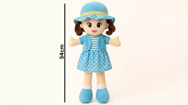 Blue_Polka_Dot_Dress_Girl_Plush_Doll_54_Cm