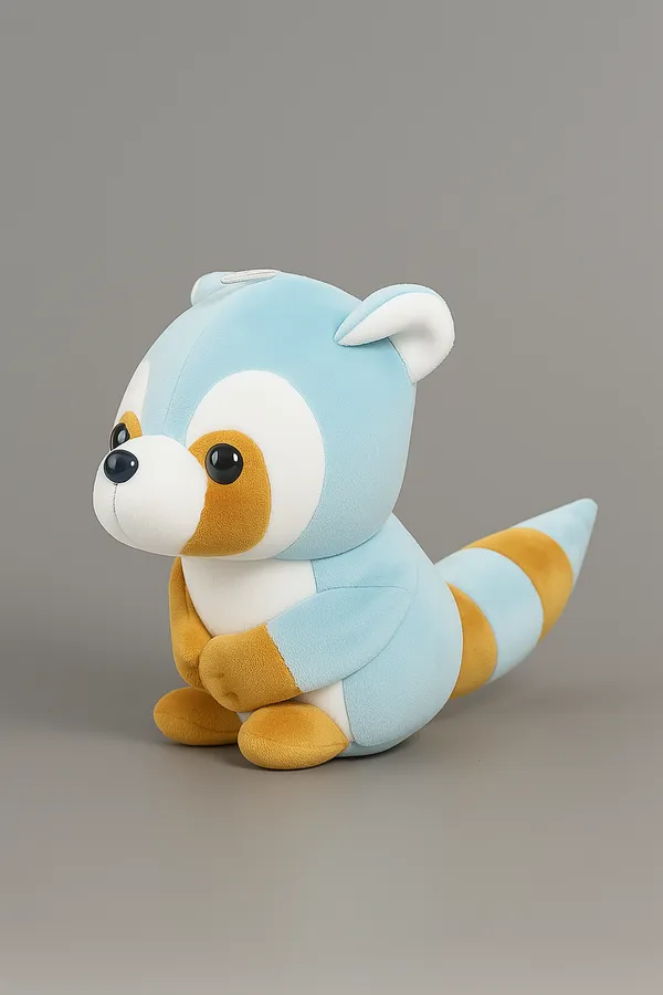 Light_Blue_Plush_Raccoon_Soft_Toy_22_Cm
