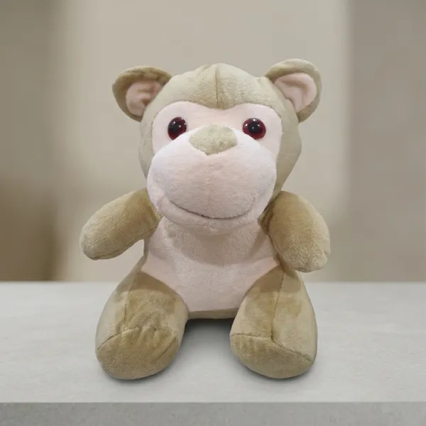 Beige_Cream_Plush_Monkey_Cuddle_Toy_For_Kids