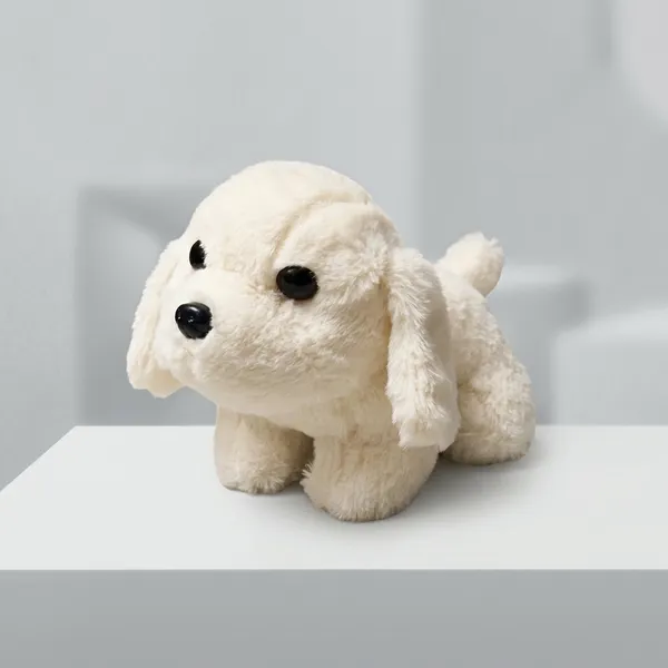 White_Fluffy_Puppy_Dog_Plush_Toy