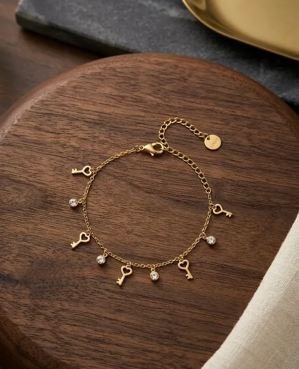 Forever_Love_Key_Charm_Bracelet