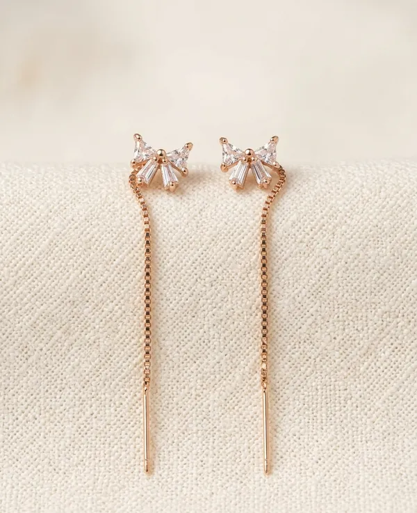 Twinkling_Bow_Sparkle_Threader_Earrings