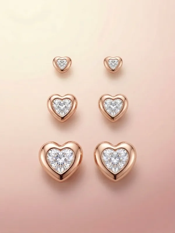 Gold_Heart_Crystal_Stud_Set