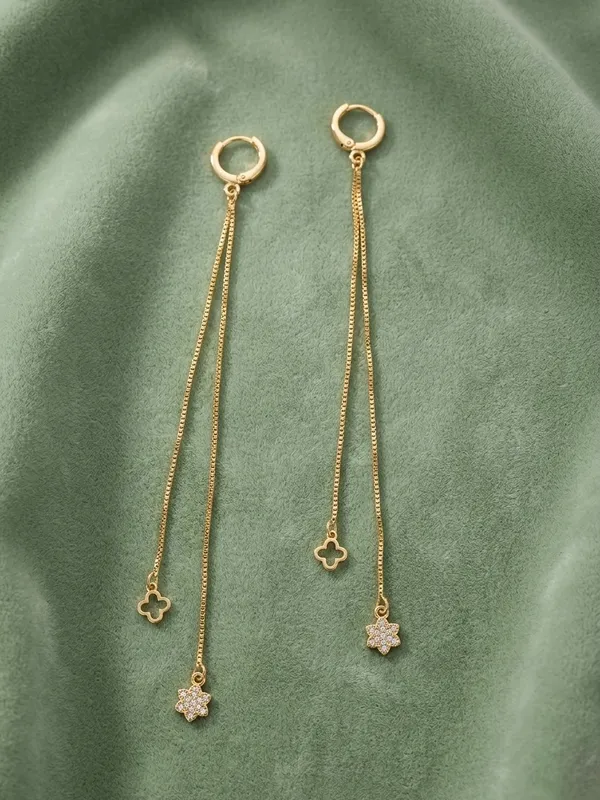 Gold_Long_Chain_Drop_Hoop_Earrings