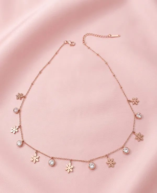 Rose_Gold_Snowflake_Charm_Necklace