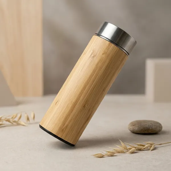 Bamboo_Stainless_Steel_Cap_Insulated_Water_Bottle_450Ml