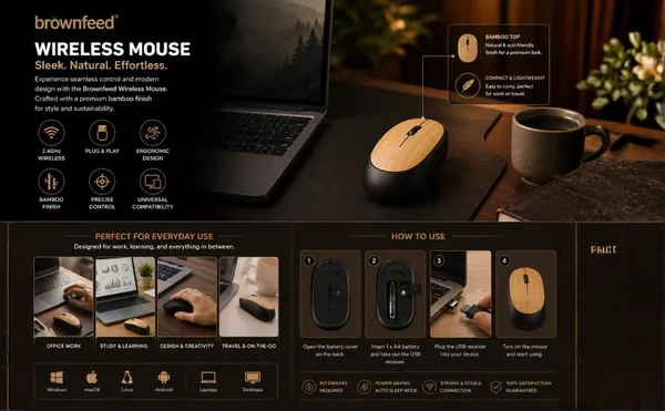 Brownfeed_Bamboo_Wireless_Ergonomic_Computer_Mouse
