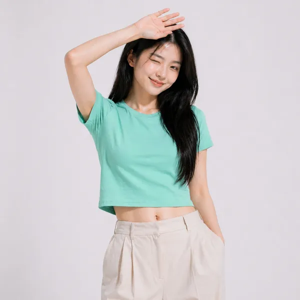 Mint_Cotton_Crop_Top_For_Girls
