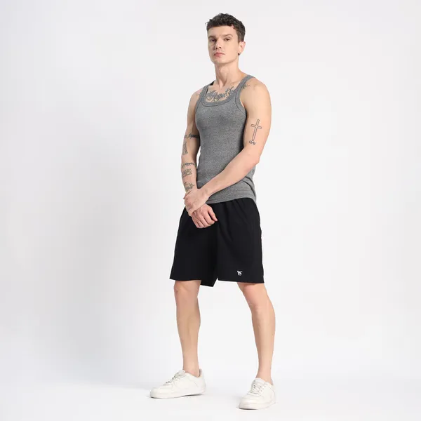 Valesto_Premium_Lounge_Cotton_Shorts_Black
