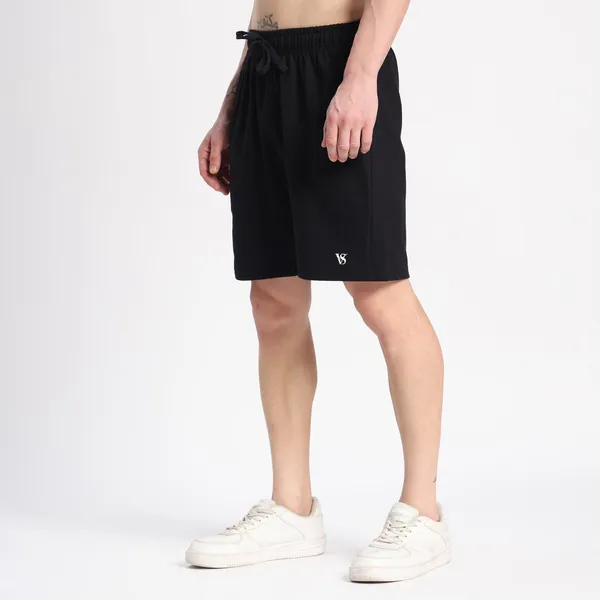 Valesto_Premium_Lounge_Cotton_Shorts_Black