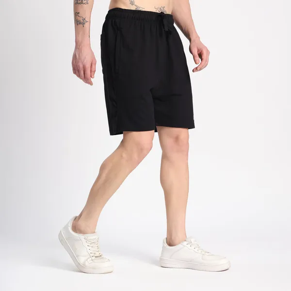 Valesto_Premium_Lounge_Cotton_Shorts_Black