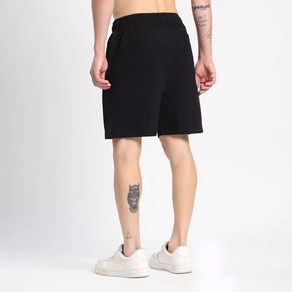 Valesto_Premium_Lounge_Cotton_Shorts_Black