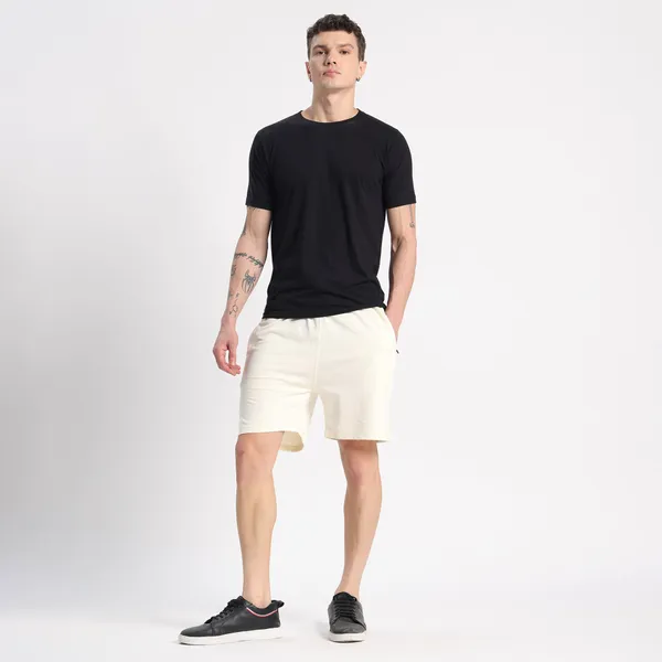 Valesto_Premium_Lounge_Cotton_Shorts_Off_White