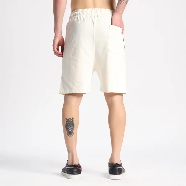 Valesto_Premium_Lounge_Cotton_Shorts_Off_White