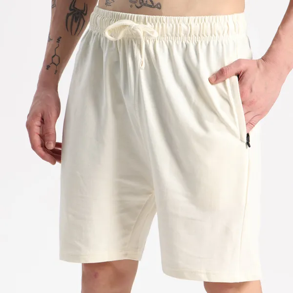 Valesto_Premium_Lounge_Cotton_Shorts_Off_White