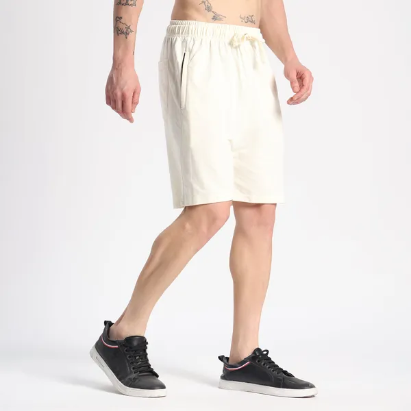 Valesto_Premium_Lounge_Cotton_Shorts_Off_White