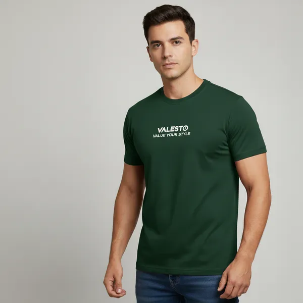 Valesto_T_Shirt_Round_Neck_Green