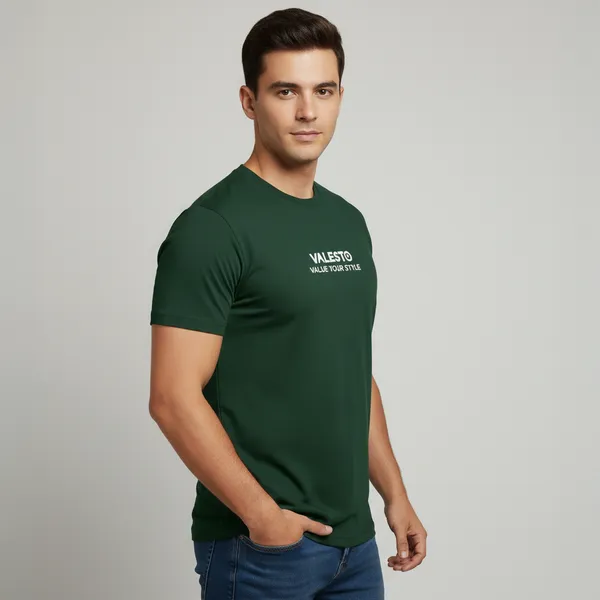 Valesto_T_Shirt_Round_Neck_Green