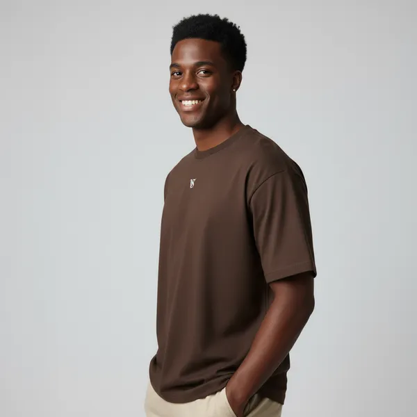 Valesto_Center_Logo_Heavyweight_Drop_Shoulder_Tee_Mocha_Brown