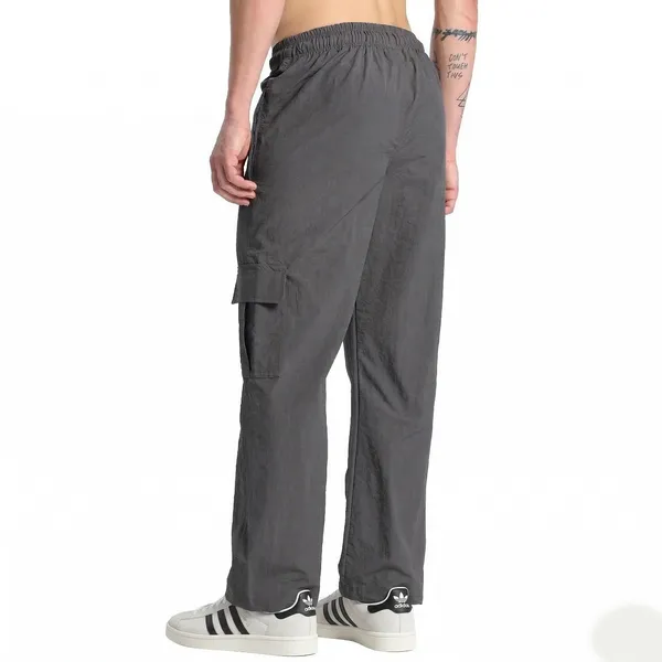Men_S_Wide_Leg_Nylon_Terry_Cargo_Pants_Charcoal_Grey_Utility_Trousers