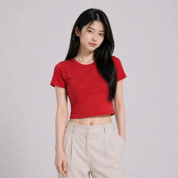 Red_Cotton_Crop_Top_For_Girls