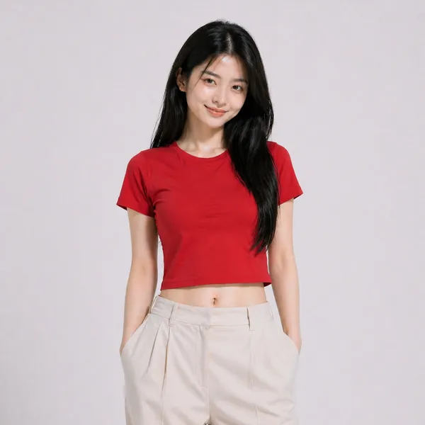 Red_Cotton_Crop_Top_For_Girls