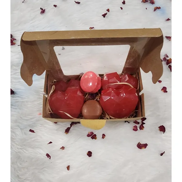 Heart_Rose_Soap_With_Macaron_Soap_Pack_Of_2
