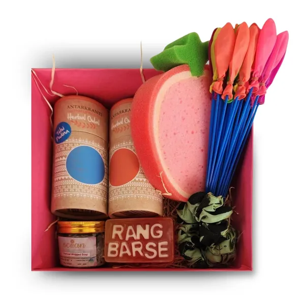 Holi_Gift_Hamper_With_Herbal_Gulal_And_Bath_Products_Pack_Of_8