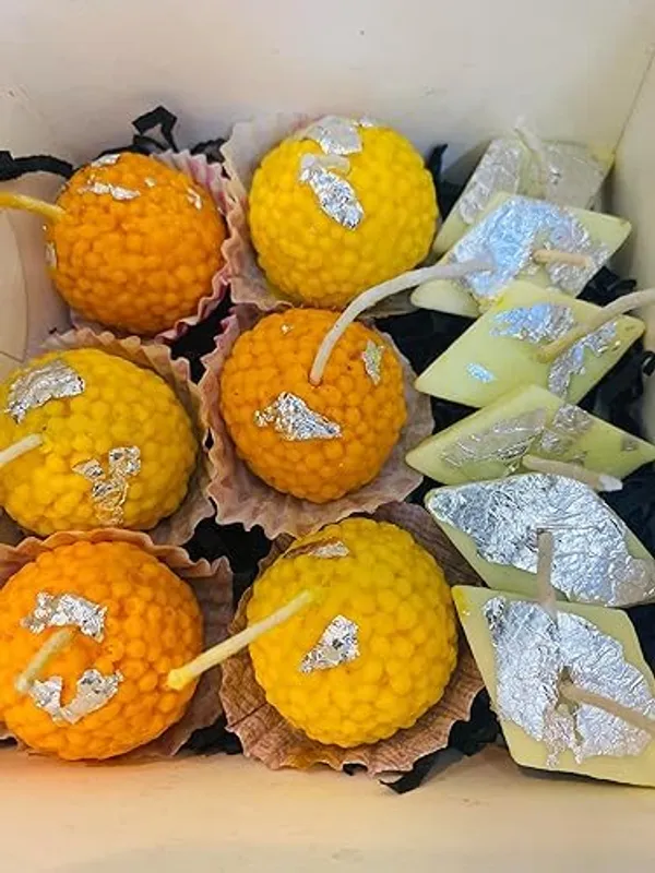 Indian_Sweet_Shaped_Soy_Wax_Candle_Pack_Of_10