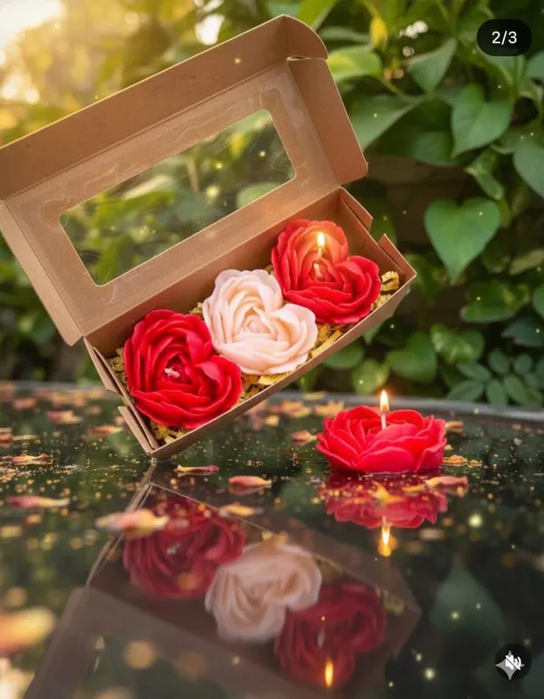 Rose_Shape_Soy_Wax_Candle_Pack_Of_3