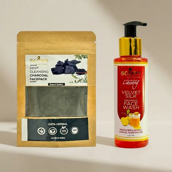 Charcoal_Face_Pack_And_Honey_Lemon_Rose_Face_Wash_Set_Pack_Of_2