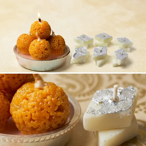 Indian_Sweet_Shaped_Soy_Wax_Candle_Pack_Of_10