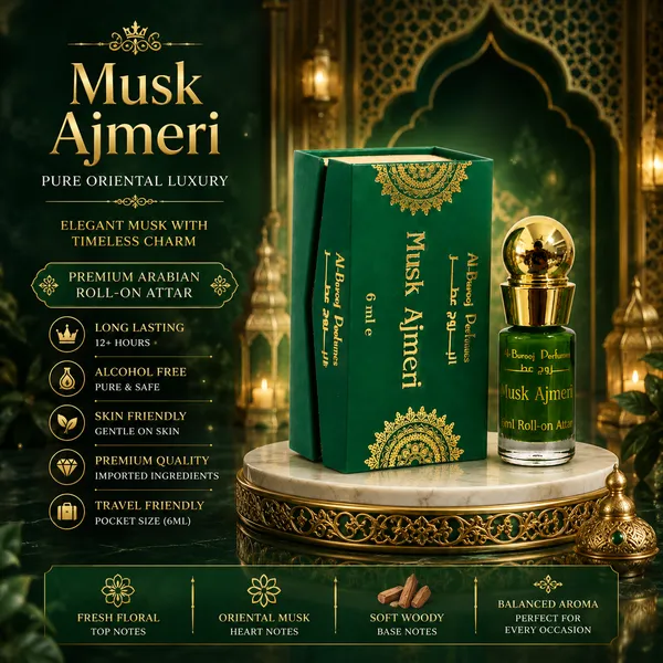 Musk_Ajmeri_Attar_By_Al_Burooj_Perfumes_6Ml_Roll_On_Perfume_Oil_Alcohol_Free_Long_Lasting_Attar_8_12_Hours_Premium_Oriental_Floral_Musk_Fragrance_For_Men_Women