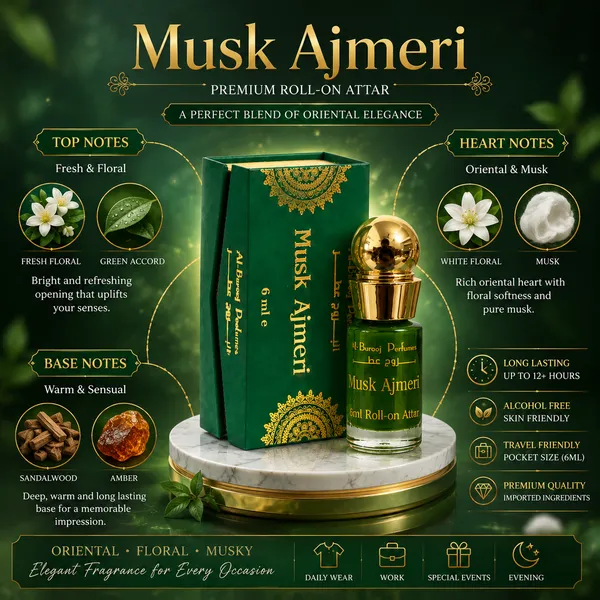 Musk_Ajmeri_Attar_By_Al_Burooj_Perfumes_6Ml_Roll_On_Perfume_Oil_Alcohol_Free_Long_Lasting_Attar_8_12_Hours_Premium_Oriental_Floral_Musk_Fragrance_For_Men_Women