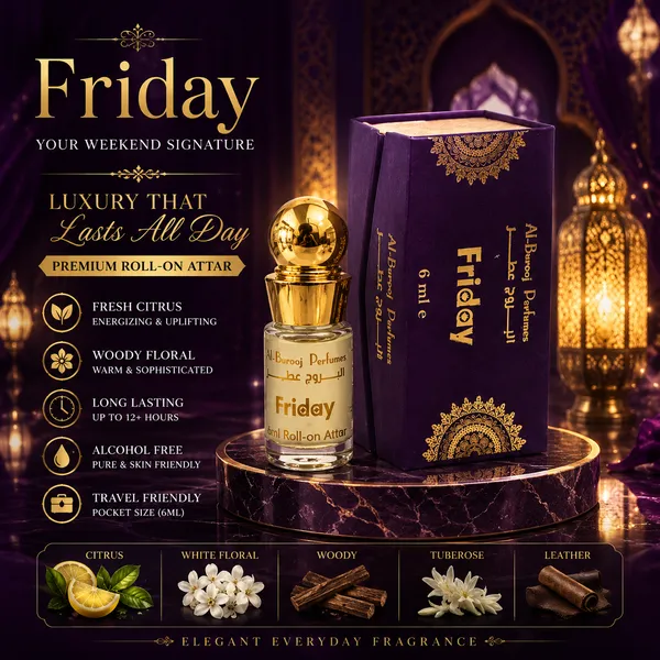 Friday_Attar_Roll_On_Perfume_Oil_6Ml_Alcohol_Free_Long_Lasting_Fragrance_8_12_Hours_Citrus_Woody_Floral_Fresh_Scent_For_Men_Women_Al_Burooj_Perfumes