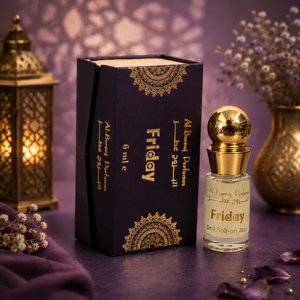 Friday_Attar_Roll_On_Perfume_Oil_6Ml_Alcohol_Free_Long_Lasting_Fragrance_8_12_Hours_Citrus_Woody_Floral_Fresh_Scent_For_Men_Women_Al_Burooj_Perfumes