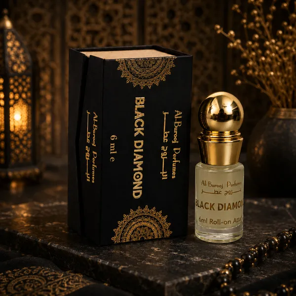 Black_Diamond_Attar_Roll_On_Perfume_Oil_6Ml_Alcohol_Free_Long_Lasting_Fragrance_8_12_Hours_Woody_Floral_Musky_Scent_For_Men_Women_Al_Burooj_Perfumes