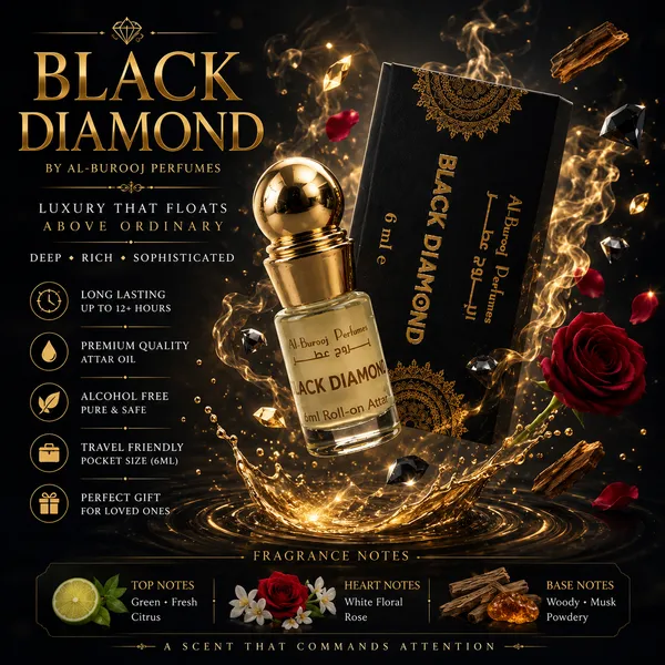 Black_Diamond_Attar_Roll_On_Perfume_Oil_6Ml_Alcohol_Free_Long_Lasting_Fragrance_8_12_Hours_Woody_Floral_Musky_Scent_For_Men_Women_Al_Burooj_Perfumes