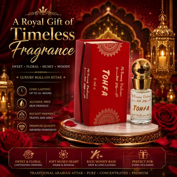 Tohfa_Attar_Roll_On_Perfume_Oil_6Ml_Alcohol_Free_Long_Lasting_Fragrance_8_12_Hours_Sweet_Floral_Musky_Woody_Scent_For_Men_Women_Al_Burooj_Perfumes