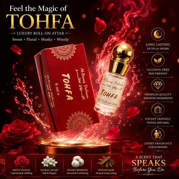 Tohfa_Attar_Roll_On_Perfume_Oil_6Ml_Alcohol_Free_Long_Lasting_Fragrance_8_12_Hours_Sweet_Floral_Musky_Woody_Scent_For_Men_Women_Al_Burooj_Perfumes
