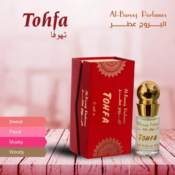 Tohfa_Attar_Roll_On_Perfume_Oil_6Ml_Alcohol_Free_Long_Lasting_Fragrance_8_12_Hours_Sweet_Floral_Musky_Woody_Scent_For_Men_Women_Al_Burooj_Perfumes
