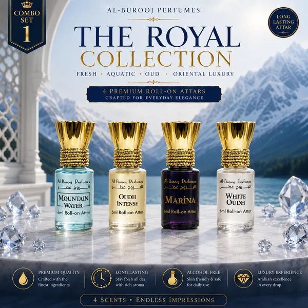 Luxury_Attar_Gift_Set_By_Al_Burooj_Perfumes_4_X_6ml_Roll_On_Concentrated_Perfume_Oils_Non_Alcoholic_Arabic_Attar_Combo_For_Men_Women
