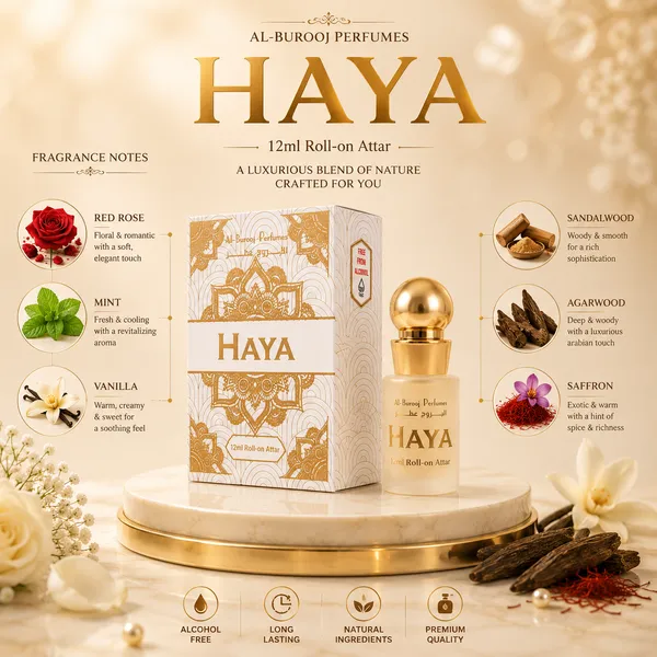Haya_Roll_On_Attar_12Ml_Long_Lasting_Perfume_Oil_With_Red_Rose_Sandalwood_Mint_Vanilla_Caramel_Agarwood_Saffron_Alcohol_Free