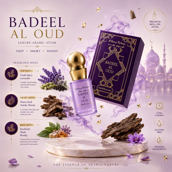 Badeel_Al_Oud_Roll_On_Attar_Perfume_Oil_12Ml_Alcohol_Free_Long_Lasting_Oud_Warm_Spicy_Patchouli_Musky_Woody_Fragrance_Premium_Unisex_Attar