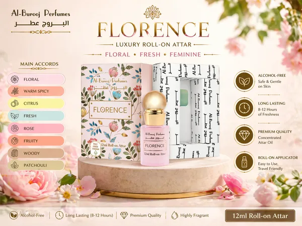Florence_Roll_On_Attar_Perfume_Oil_12Ml_Alcohol_Free_Long_Lasting_Floral_Rose_Citrus_Fresh_Fragrance_Premium_Unisex_Attar