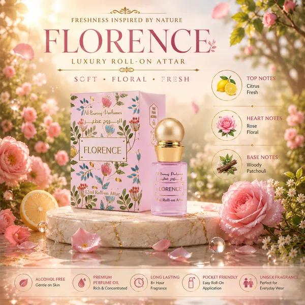 Florence_Roll_On_Attar_Perfume_Oil_12Ml_Alcohol_Free_Long_Lasting_Floral_Rose_Citrus_Fresh_Fragrance_Premium_Unisex_Attar