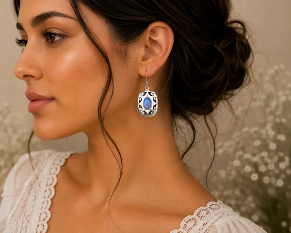 Blue_Opal_Silver_Dangle_Earrings