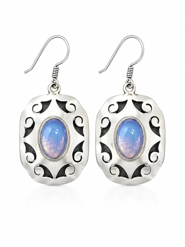 Blue_Opal_Silver_Dangle_Earrings