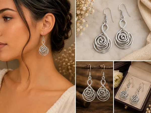 Brass_Spiral_Dangle_Earrings